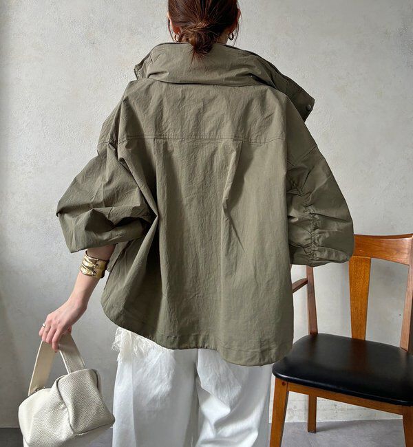  「【WEB限定】ドロストボリュームスリーブブルゾン」|ブルゾン・スタジャン|