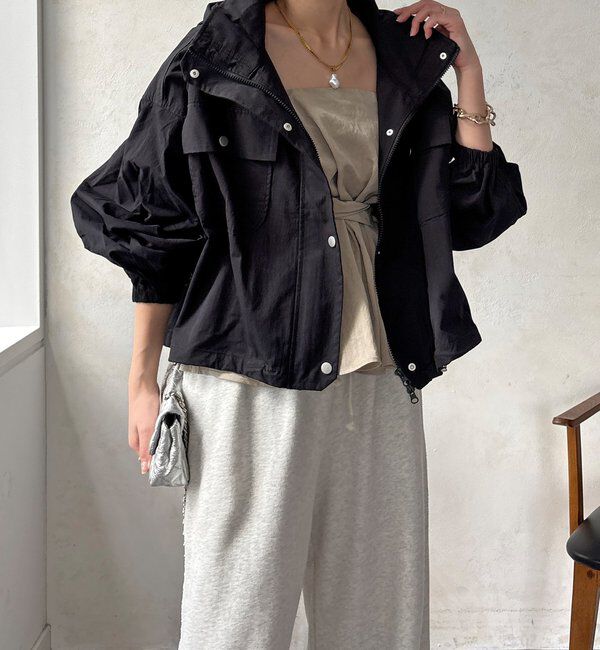  「【WEB限定】ドロストボリュームスリーブブルゾン」|ブルゾン・スタジャン|