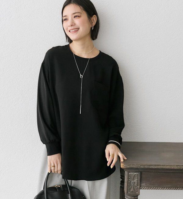  「【さらっと着やすい！/冷房・日焼け対策◎】ジョーゼットポケットブラウス」|シャツ・ブラウス|