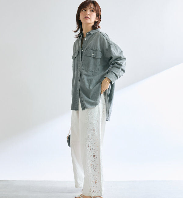  「【名品/リバイバル】【MONN.:.(モン)】Lightビッグデニムシャツ」|シャツ・ブラウス|