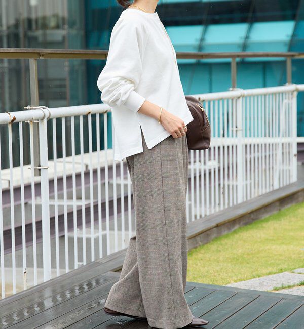  「【新色追加/抜け感◎】ハーフZIPスウェット」|Tシャツ・カットソー|