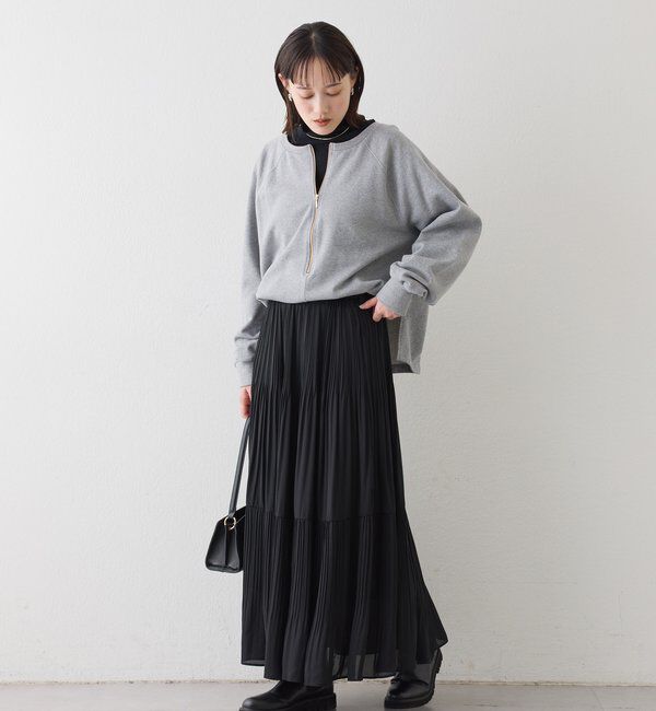  「【新色追加/抜け感◎】ハーフZIPスウェット」|Tシャツ・カットソー|