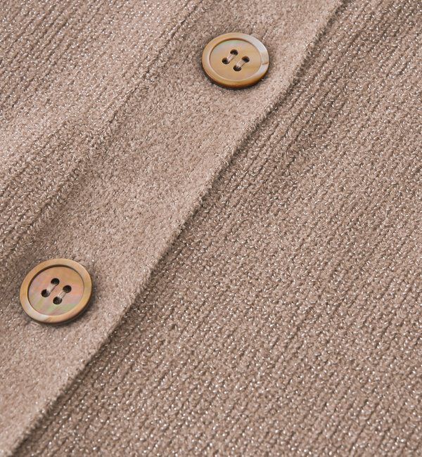  「【上品な輝き】ラメモール2WAYカーデ」|ニット・セーター|