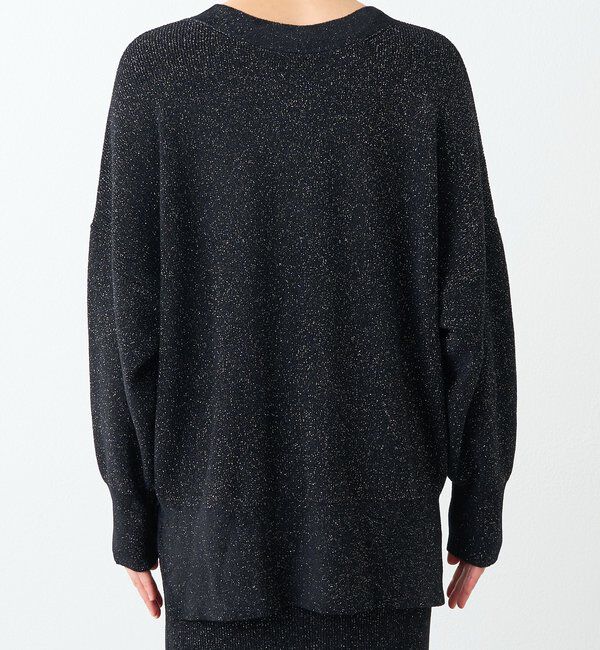  「【上品な輝き】ラメモール2WAYカーデ」|ニット・セーター|