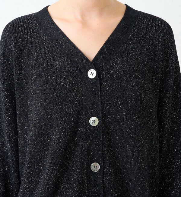  「【上品な輝き】ラメモール2WAYカーデ」|ニット・セーター|