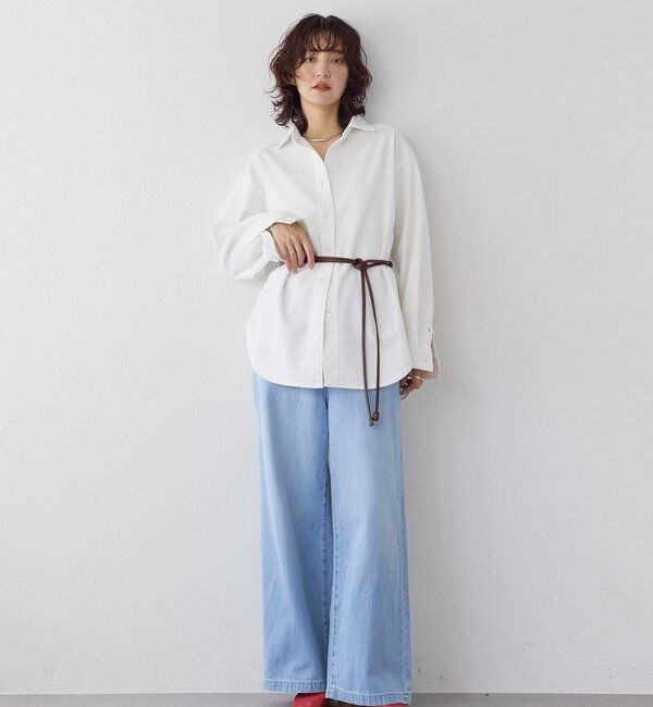  「【RIMH（リムエイチ）】クリーンワイドデニム」|デニム|