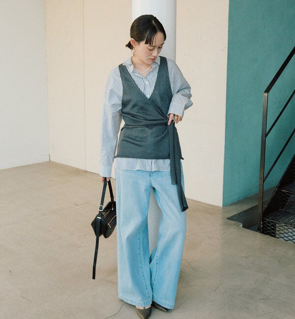  「【RIMH（リムエイチ）】クリーンワイドデニム」|デニム|