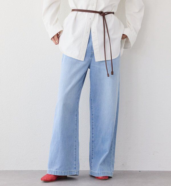  「【RIMH（リムエイチ）】クリーンワイドデニム」|デニム|