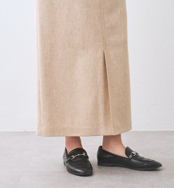  「【上品な装いに】エコツイードポケットスカート」|スカート|