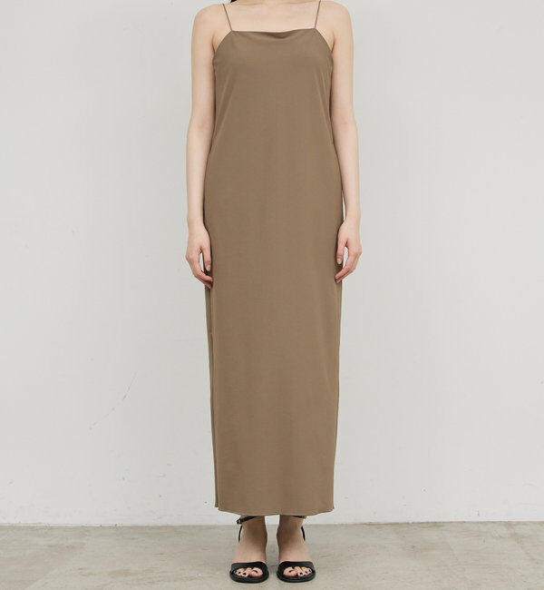  「【3サイズ展開】ストレッチマキシキャミワンピース」|ワンピース|