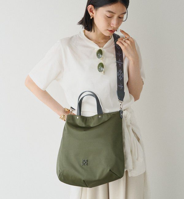  「クラウズナイロン2WAYトートバッグ」|トートバッグ|カーキ