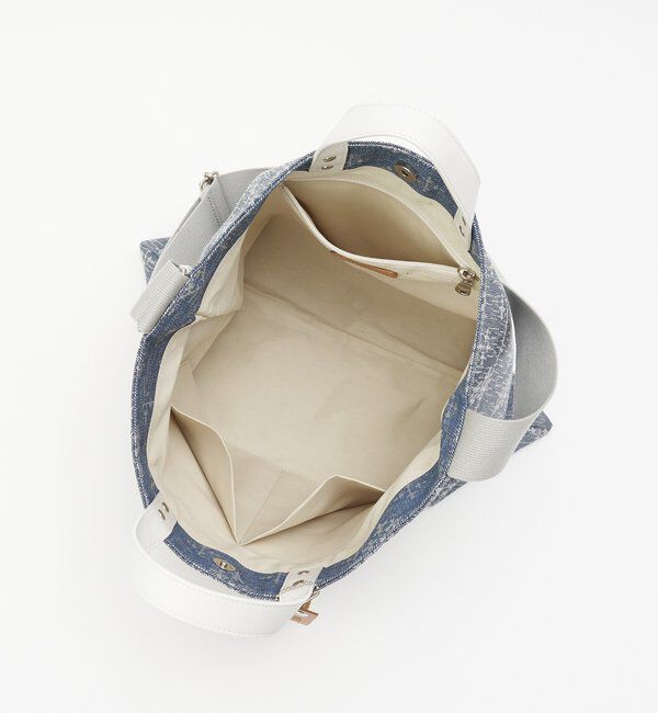  「デニムジャガード2WAYビッグトートバッグ」|トートバッグ|