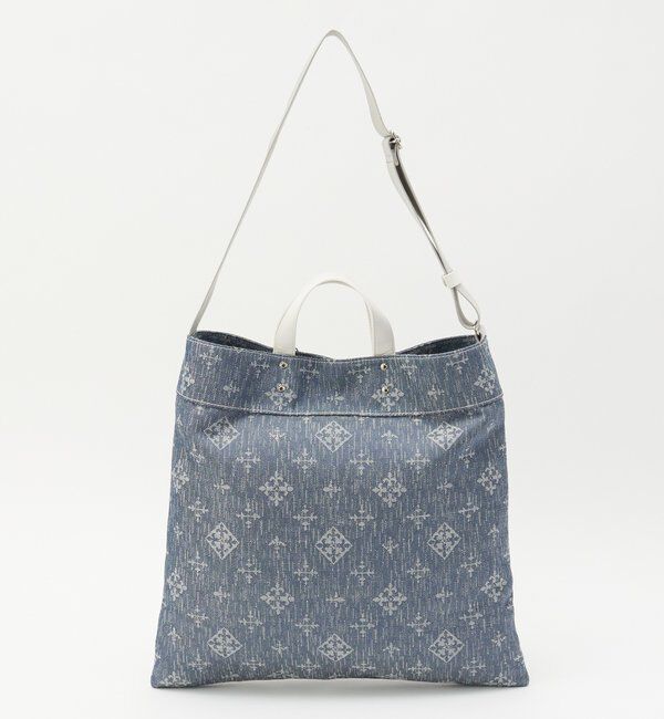  「デニムジャガード2WAYビッグトートバッグ」|トートバッグ|