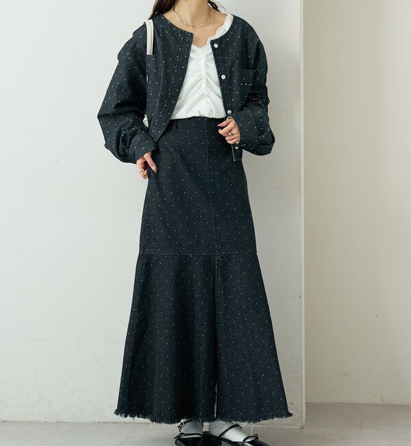  「スタッズデニムシャツジャケット」|シャツ・ブラウス|