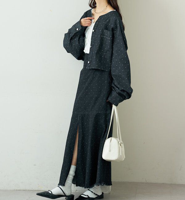  「スタッズデニムシャツジャケット」|シャツ・ブラウス|