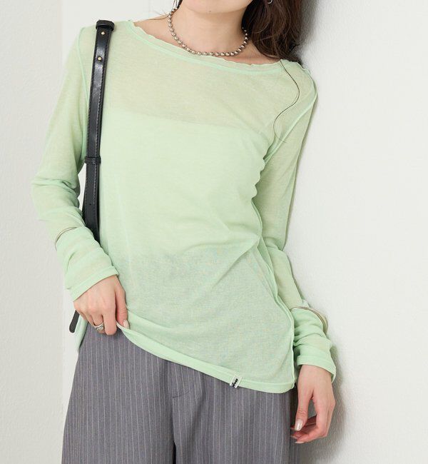  「チュールタグシアーロンT」|Tシャツ・カットソー|ミント