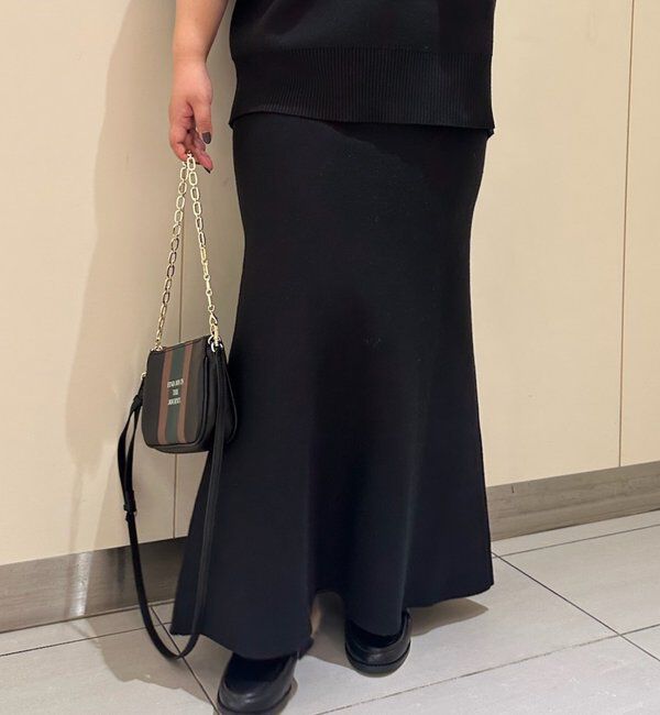  「【@_shirabe.s_コラボ】スウェットライクマーメイドニットスカート」|スカート|