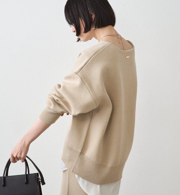  「【@_shirabe.s_コラボ】スウェットライクスキッパーニット」|ニット・セーター|