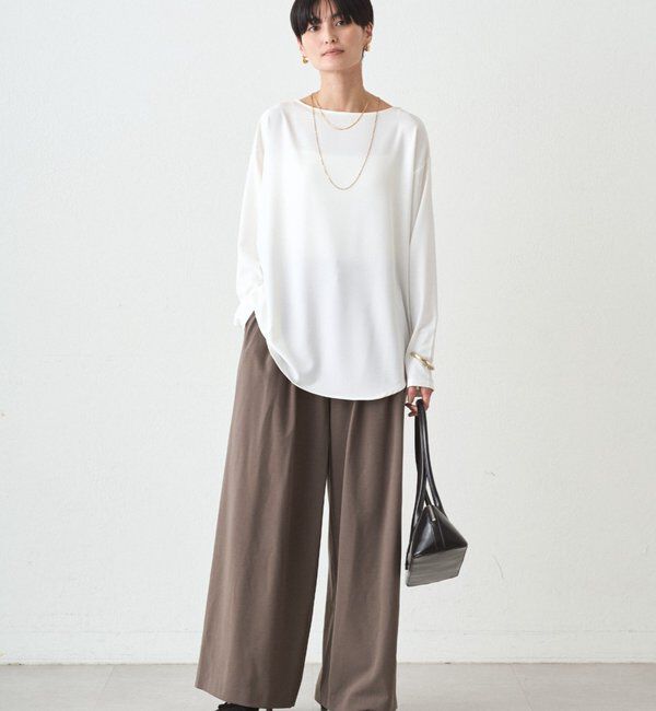  「TR3タックワイドパンツ」|チノ|