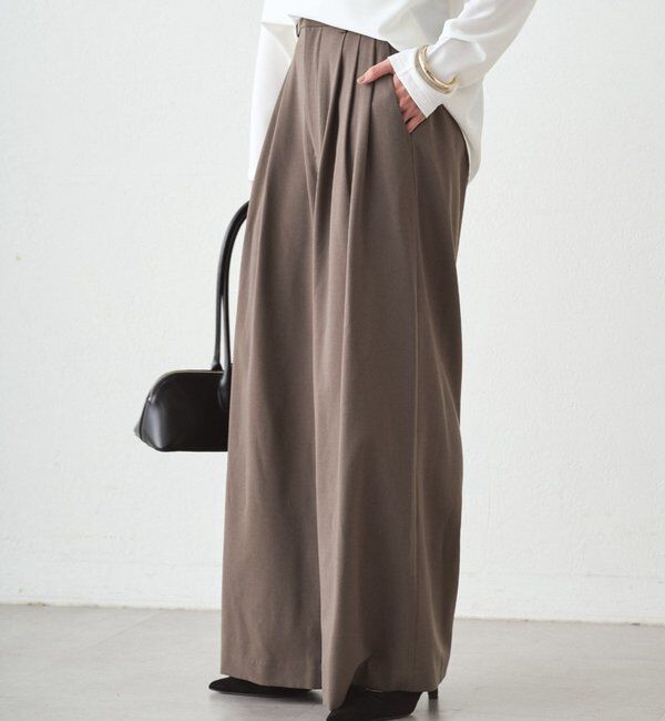  「TR3タックワイドパンツ」|チノ|