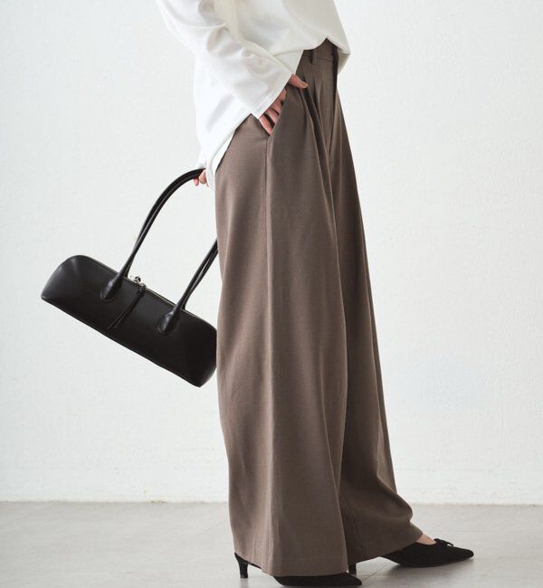  「TR3タックワイドパンツ」|チノ|