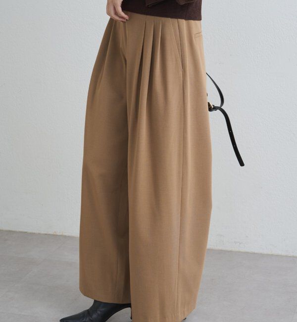  「TR3タックワイドパンツ」|チノ|