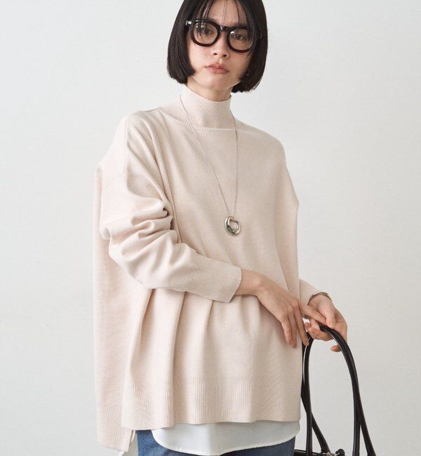  「総針ハイネックニット」|その他|ベビーピンク