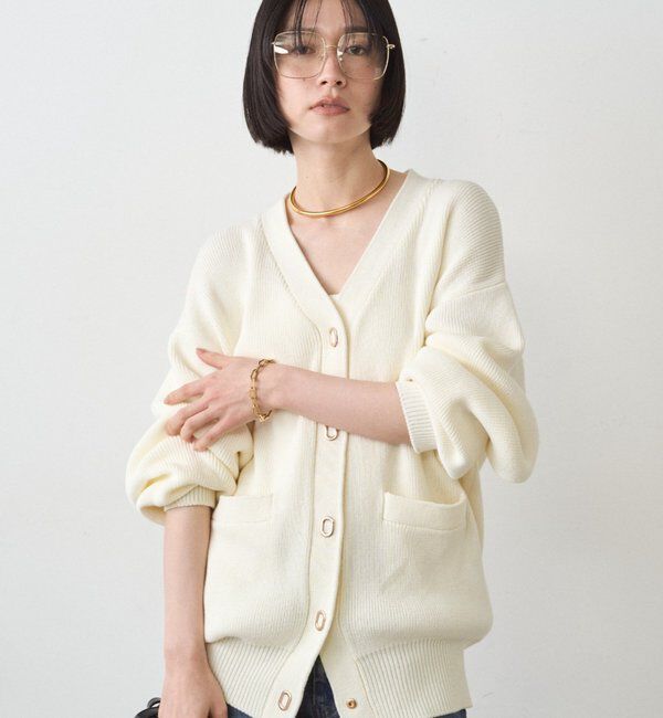  「ゴールドリングカーデ」|ニット・セーター|