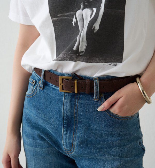  「【GALENA/ガレナ】スウェードベルト」|ベルト|