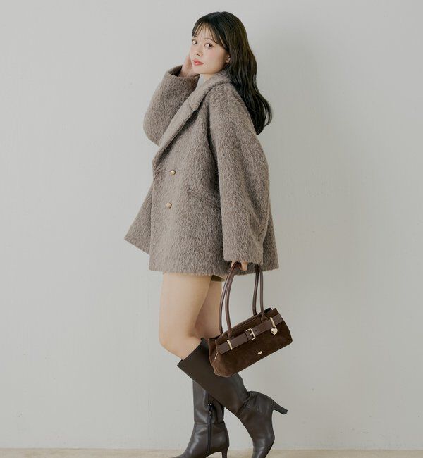  「金釦シャギールーズコート」|その他|