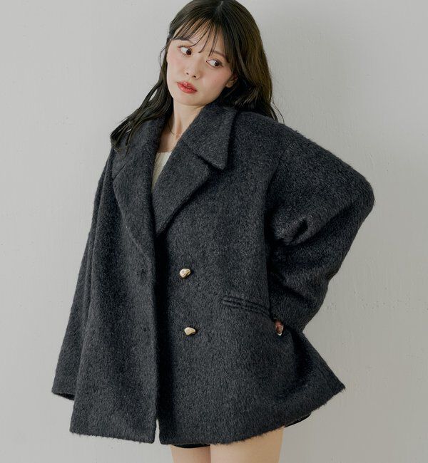  「金釦シャギールーズコート」|その他|