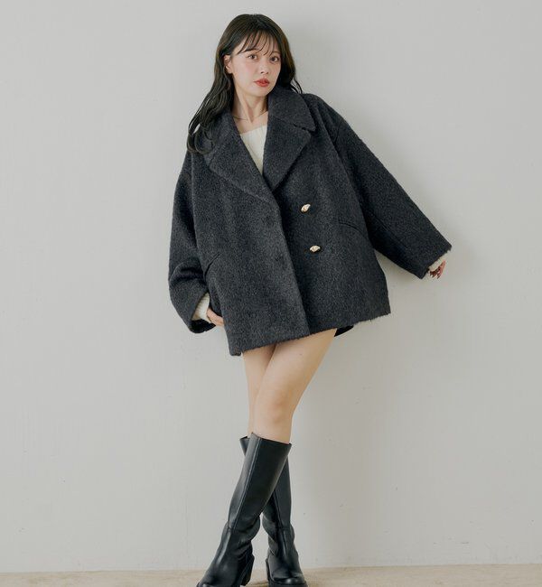  「金釦シャギールーズコート」|その他|