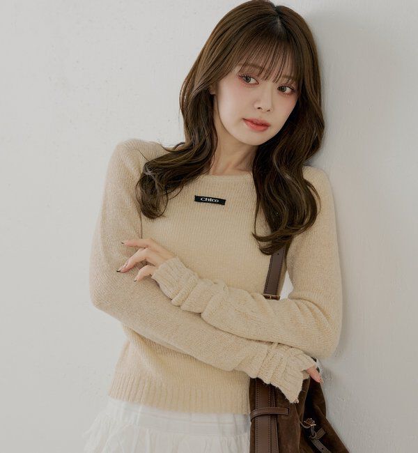  「ラメシアーコンパクトニット」|ニット・セーター|