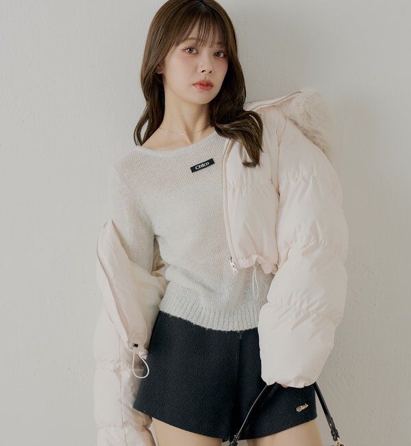  「ラメシアーコンパクトニット」|ニット・セーター|