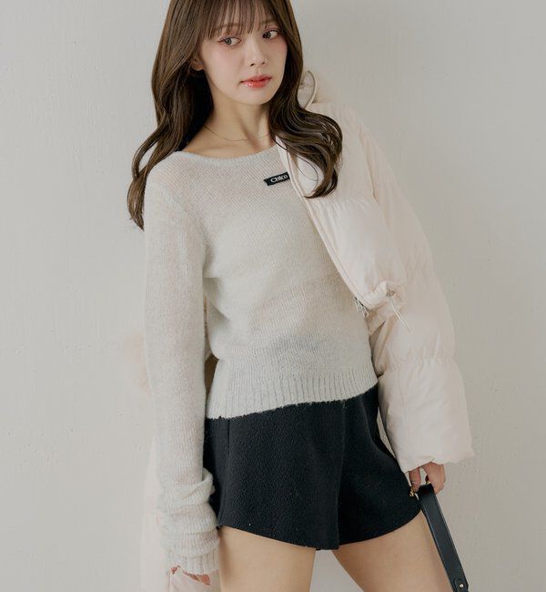  「ラメシアーコンパクトニット」|ニット・セーター|