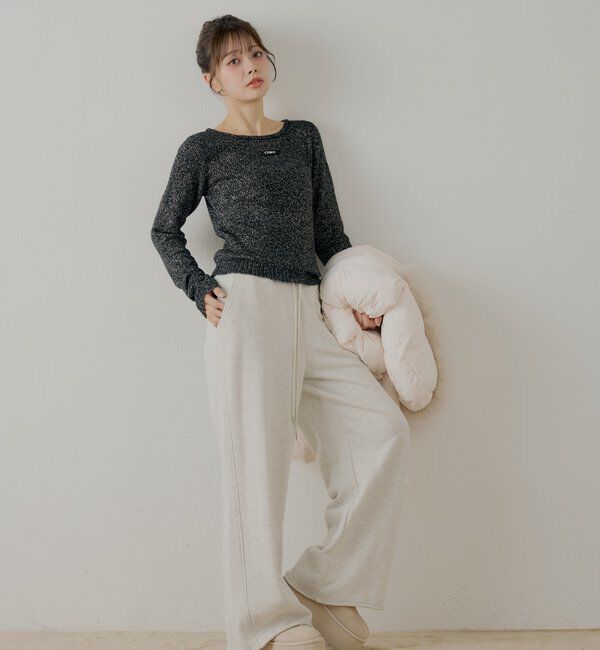  「ラメシアーコンパクトニット」|ニット・セーター|