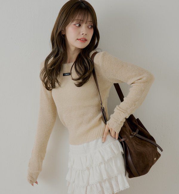  「ラメシアーコンパクトニット」|ニット・セーター|