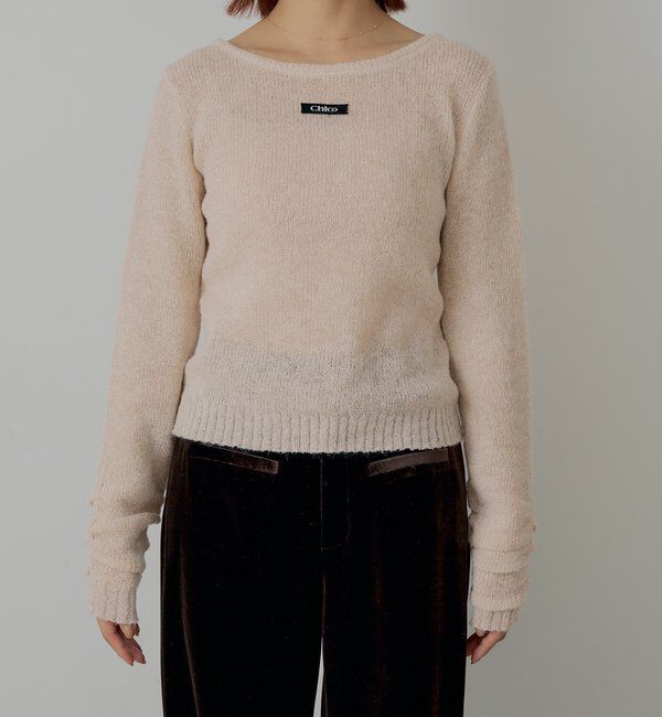  「ラメシアーコンパクトニット」|ニット・セーター|