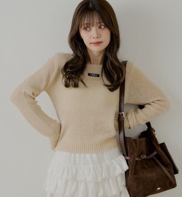  「ラメシアーコンパクトニット」|ニット・セーター|