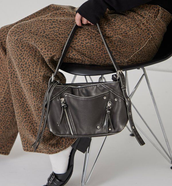  「ヴィンテージジップバッグ」|トートバッグ|ブラック