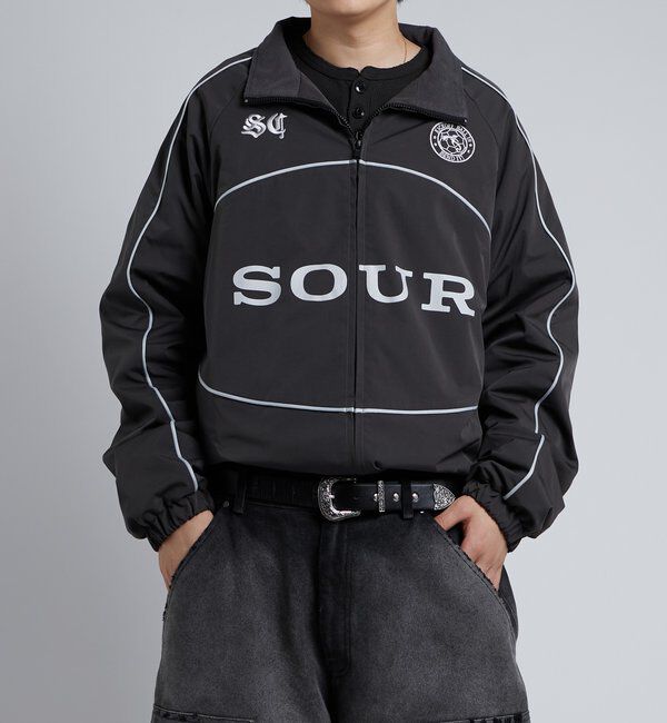  「【Sourcream】裏フリースサッカーブルゾン」|ブルゾン・スタジャン|