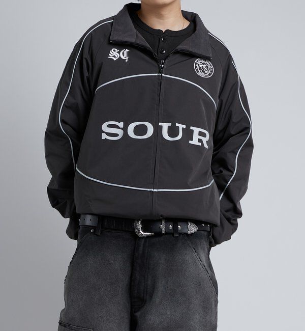  「【Sourcream】裏フリースサッカーブルゾン」|ブルゾン・スタジャン|