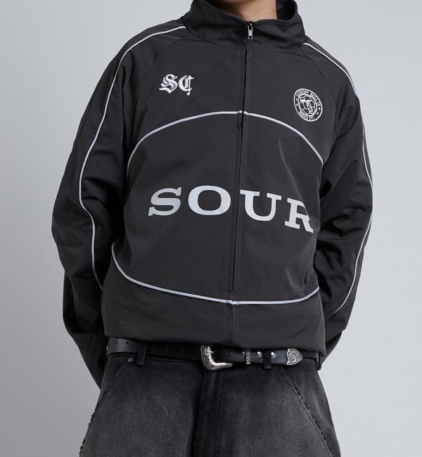  「【Sourcream】裏フリースサッカーブルゾン」|ブルゾン・スタジャン|