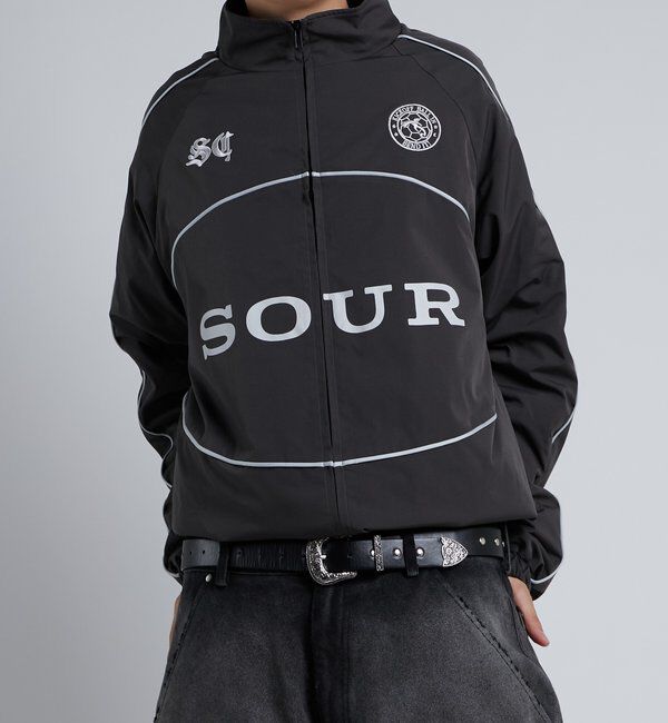  「【Sourcream】裏フリースサッカーブルゾン」|ブルゾン・スタジャン|