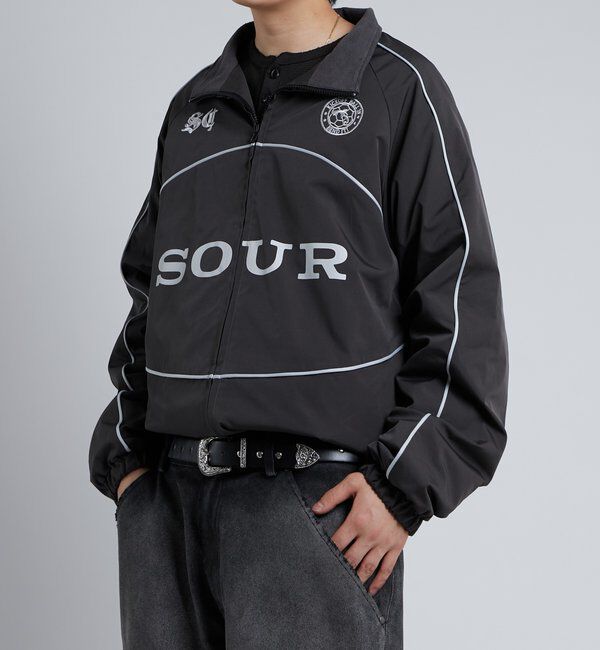  「【Sourcream】裏フリースサッカーブルゾン」|ブルゾン・スタジャン|