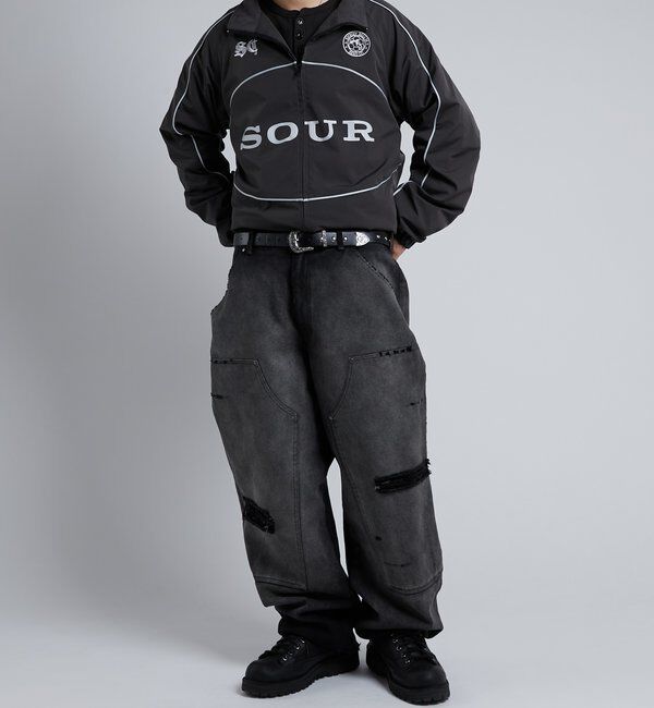  「【Sourcream】裏フリースサッカーブルゾン」|ブルゾン・スタジャン|