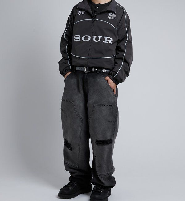  「【Sourcream】裏フリースサッカーブルゾン」|ブルゾン・スタジャン|