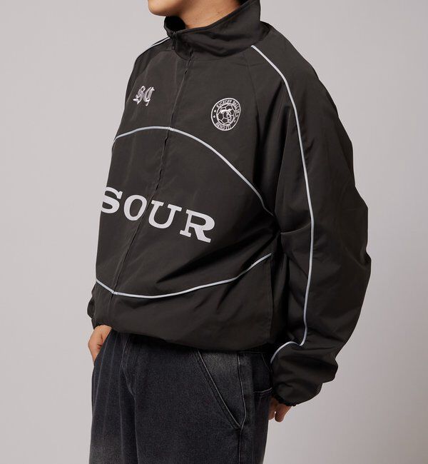  「【Sourcream】裏フリースサッカーブルゾン」|ブルゾン・スタジャン|