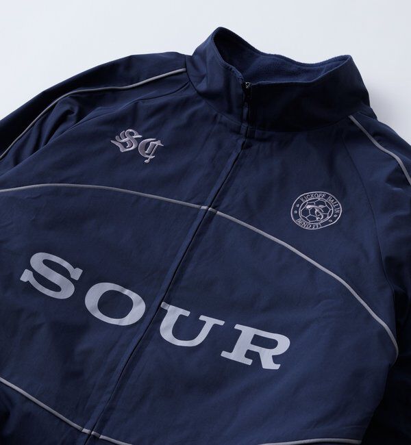  「【Sourcream】裏フリースサッカーブルゾン」|ブルゾン・スタジャン|