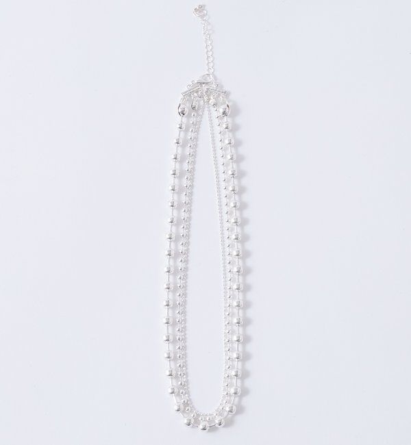  「3連ボールネックレス」|ネックレス|